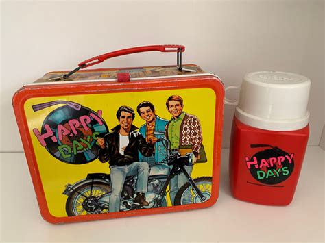 vintage metal lunch boxes with thermos|tin lunch box with thermos.